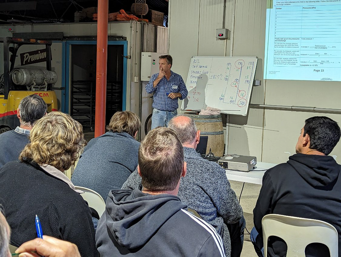 Swan Valley irrigation management Australian Table Grape